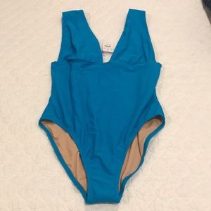 J crew blue bathing suit size L